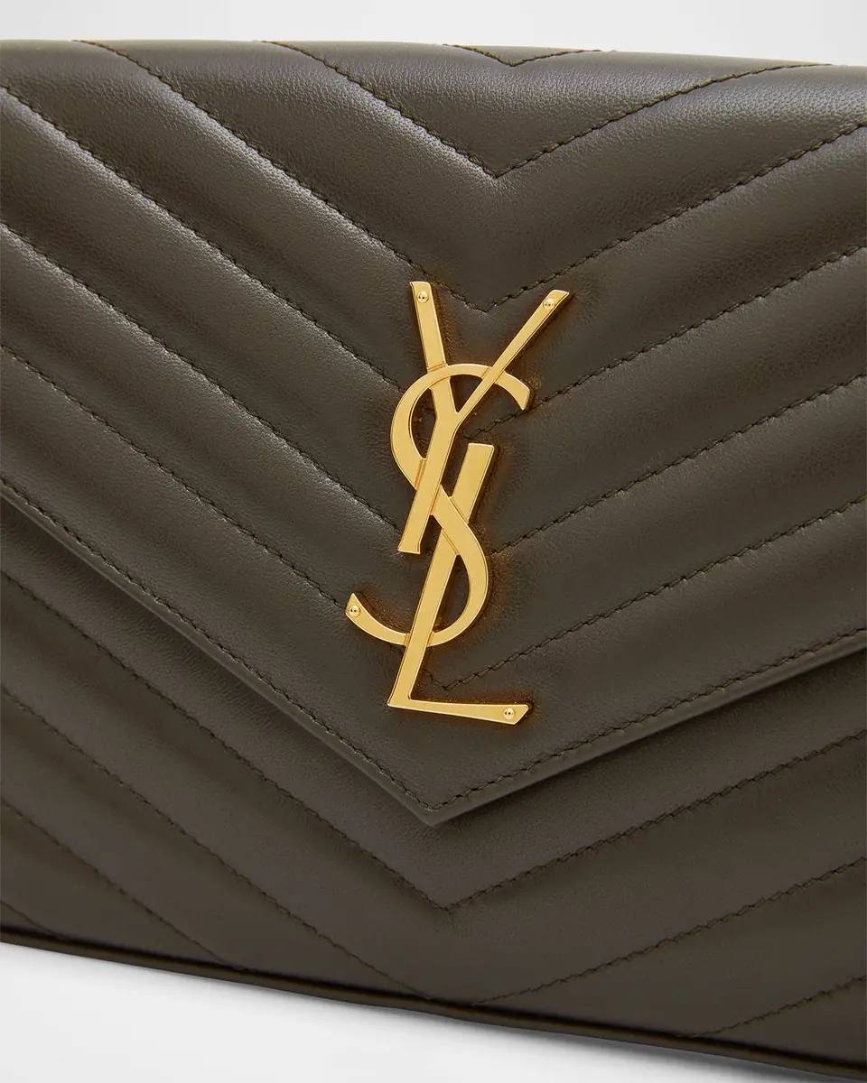 Saint Laurent Cassandre YSL Monogram Large Wallet on Chain in Smooth Leather | Thumbnail 4