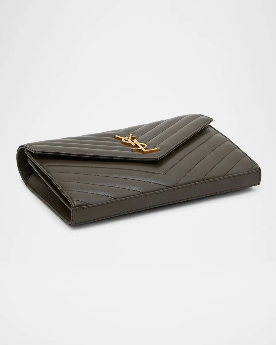 Saint Laurent Cassandre YSL Monogram Large Wallet on Chain in Smooth Leather | Thumbnail 6