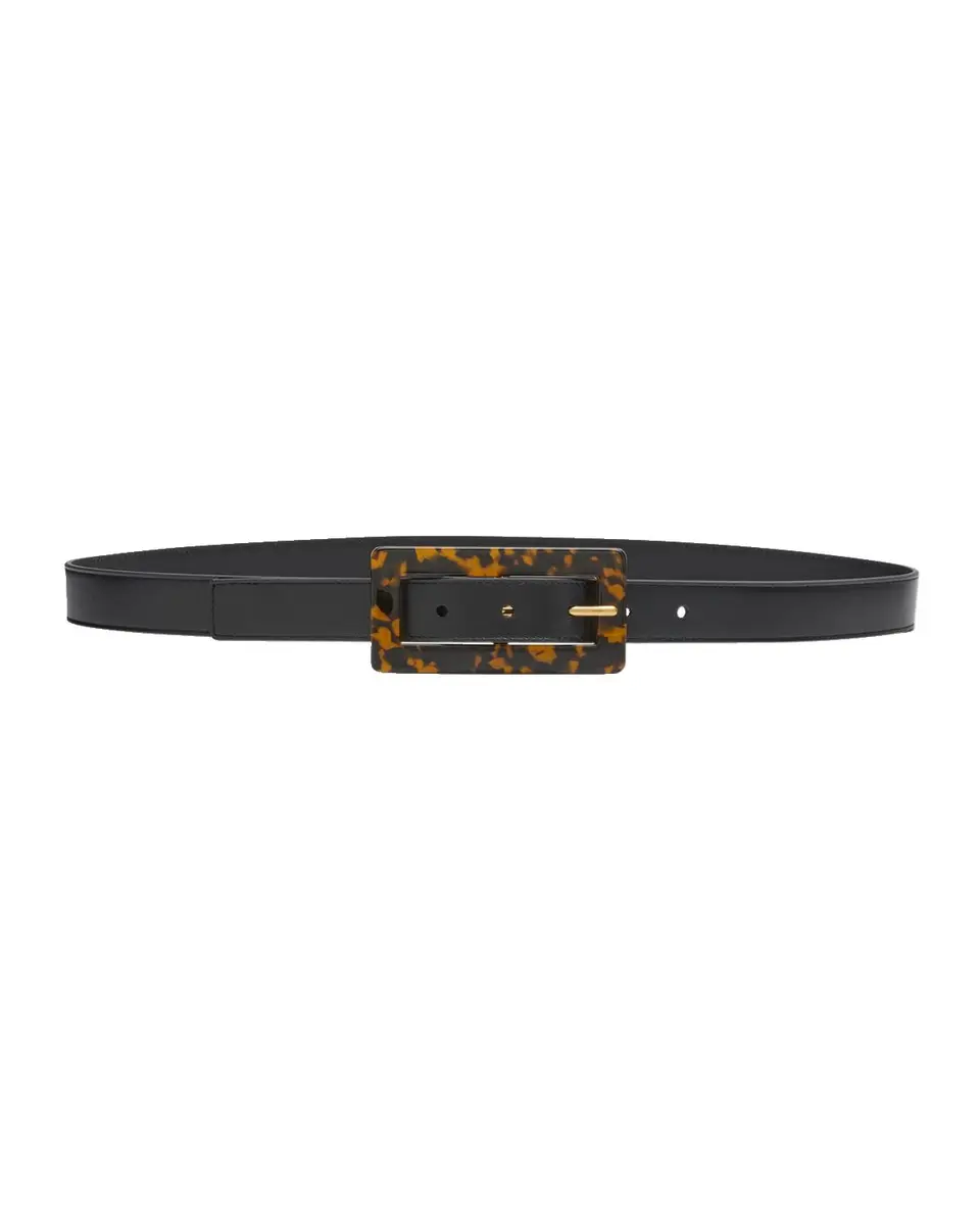 Saint Laurent Smooth Leather Belt With Rectangular Buckle | Thumbnail 3 Saint Laurent Smooth Leather Belt With Rectangular Buckle | Thumbnail 3