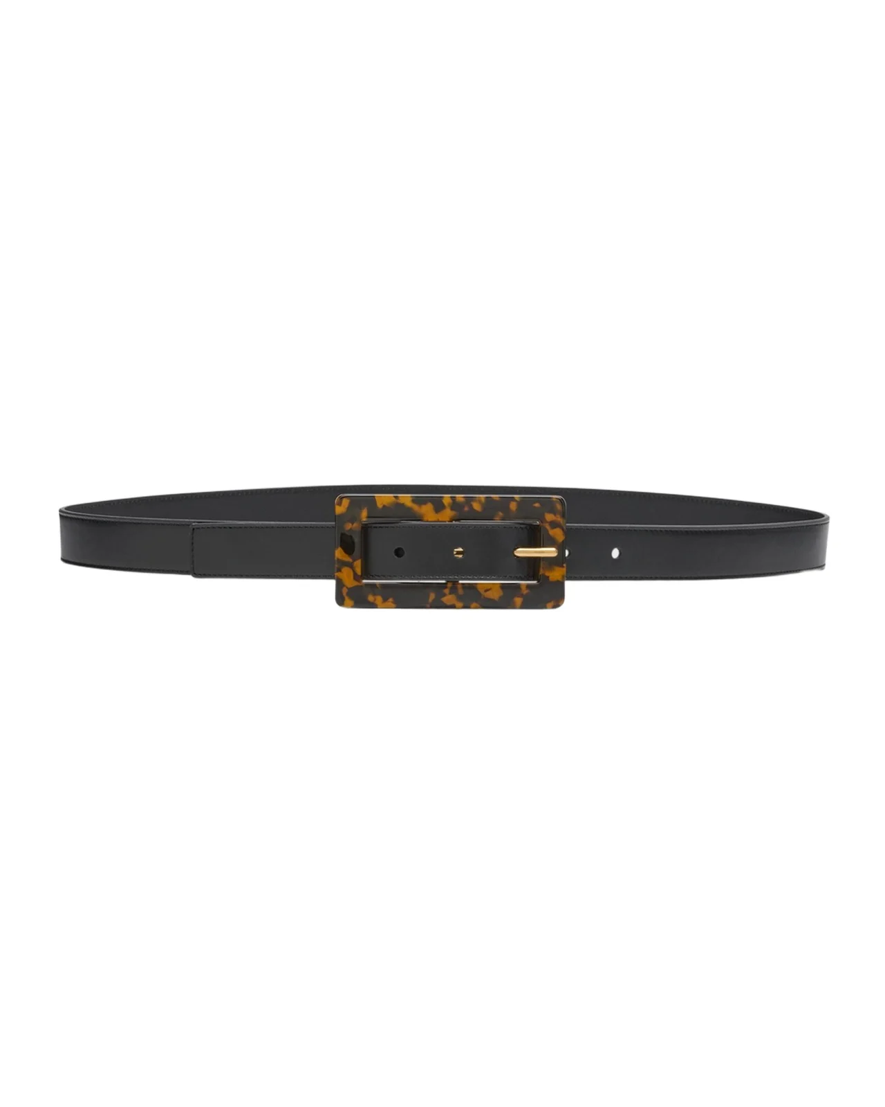 Smooth Leather Belt With Rectangular Buckle Smooth Leather Belt With Rectangular Buckle