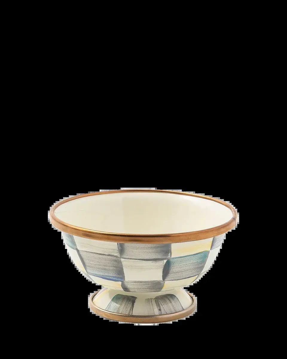 MacKenzie-Childs Sterling Check Enamel Little Sugar Bowl | Thumbnail 2 MacKenzie-Childs Sterling Check Enamel Little Sugar Bowl | Thumbnail 2