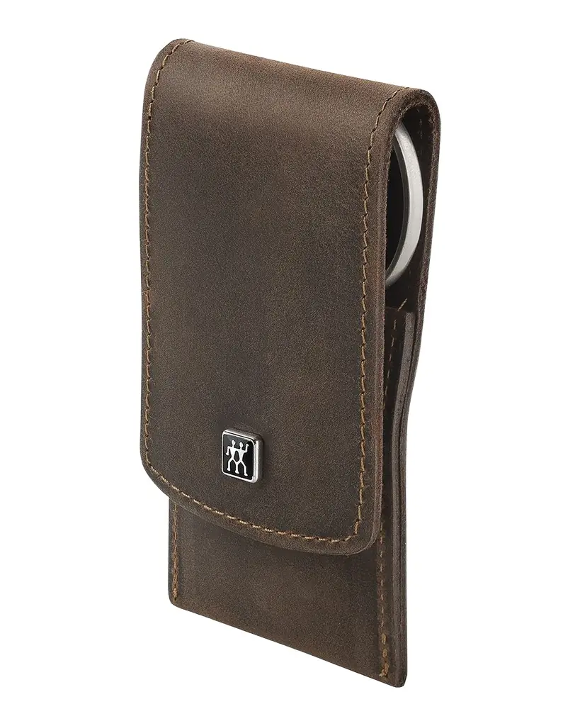 Zwilling Beauty Premium 4-Piece Brown Leather Case Set