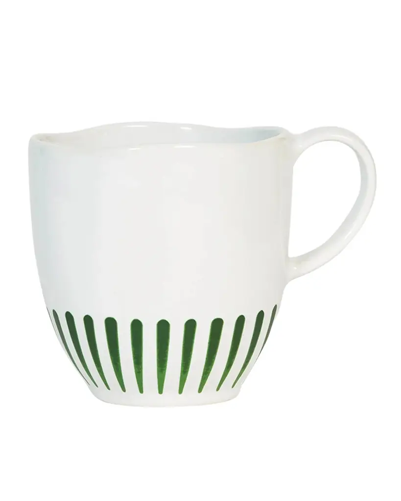 Juliska Sitio Stripe Basil Mug, 13 oz.
