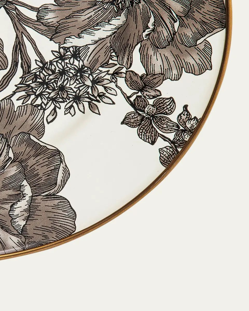 MacKenzie-Childs Sterling English Garden Enamel Salad Dessert Plate | Thumbnail 2 MacKenzie-Childs Sterling English Garden Enamel Salad Dessert Plate | Thumbnail 2