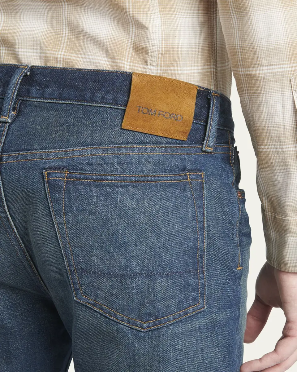Tom Ford Men's Selvedge Denim Slim-Leg Jeans | Thumbnail 5 Tom Ford Men's Selvedge Denim Slim-Leg Jeans | Thumbnail 5