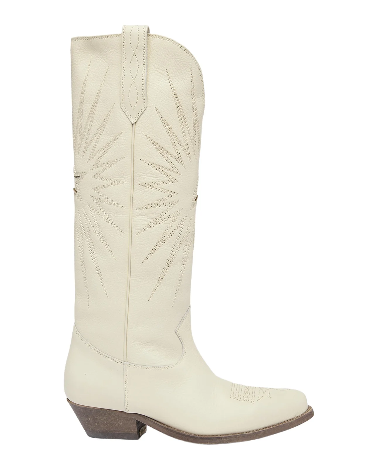 Wish Star Knee Leather Cowboy Boots