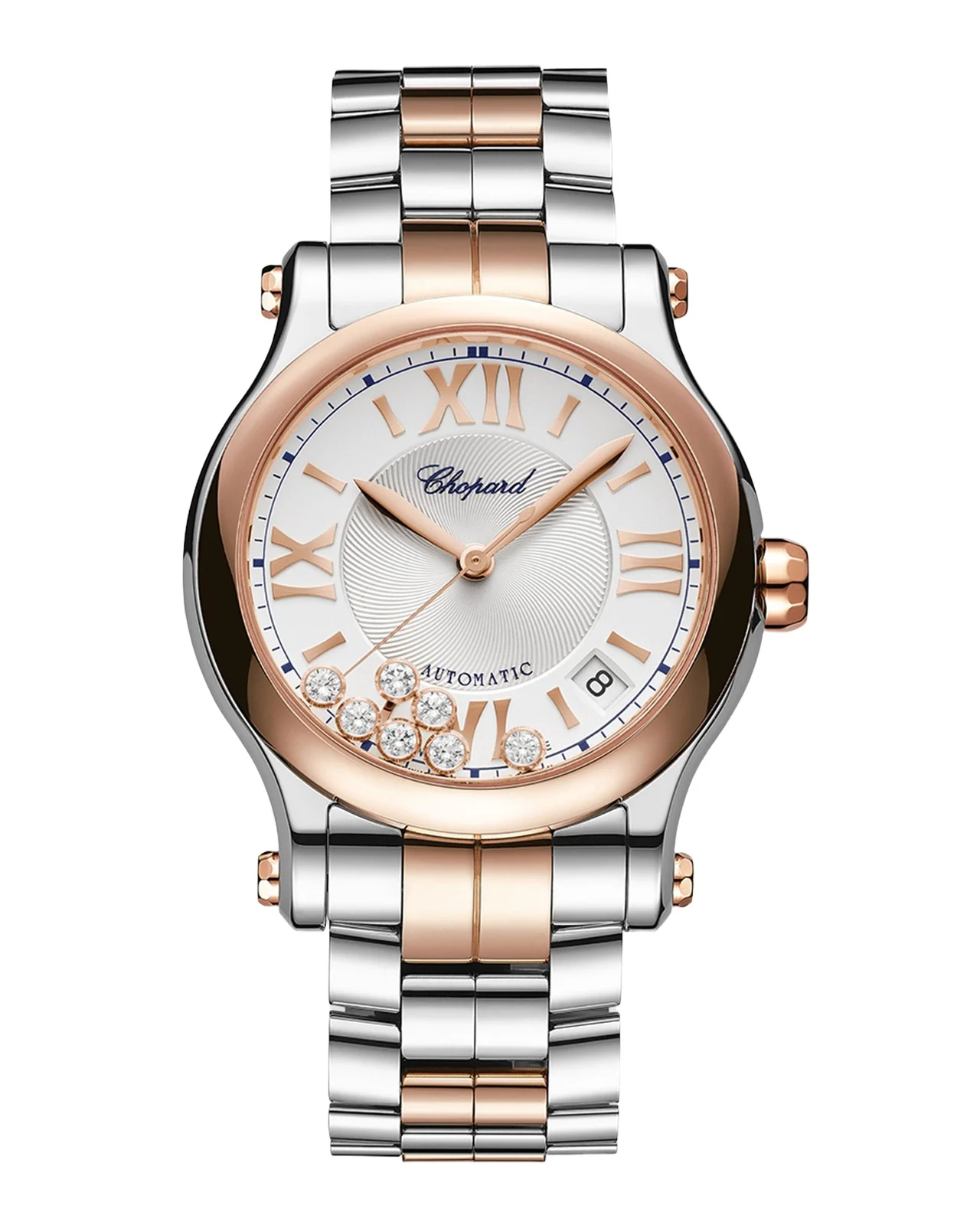 Chopard 36mm Happy Sport Diamond Watch with Bracelet Strap, Two Tone