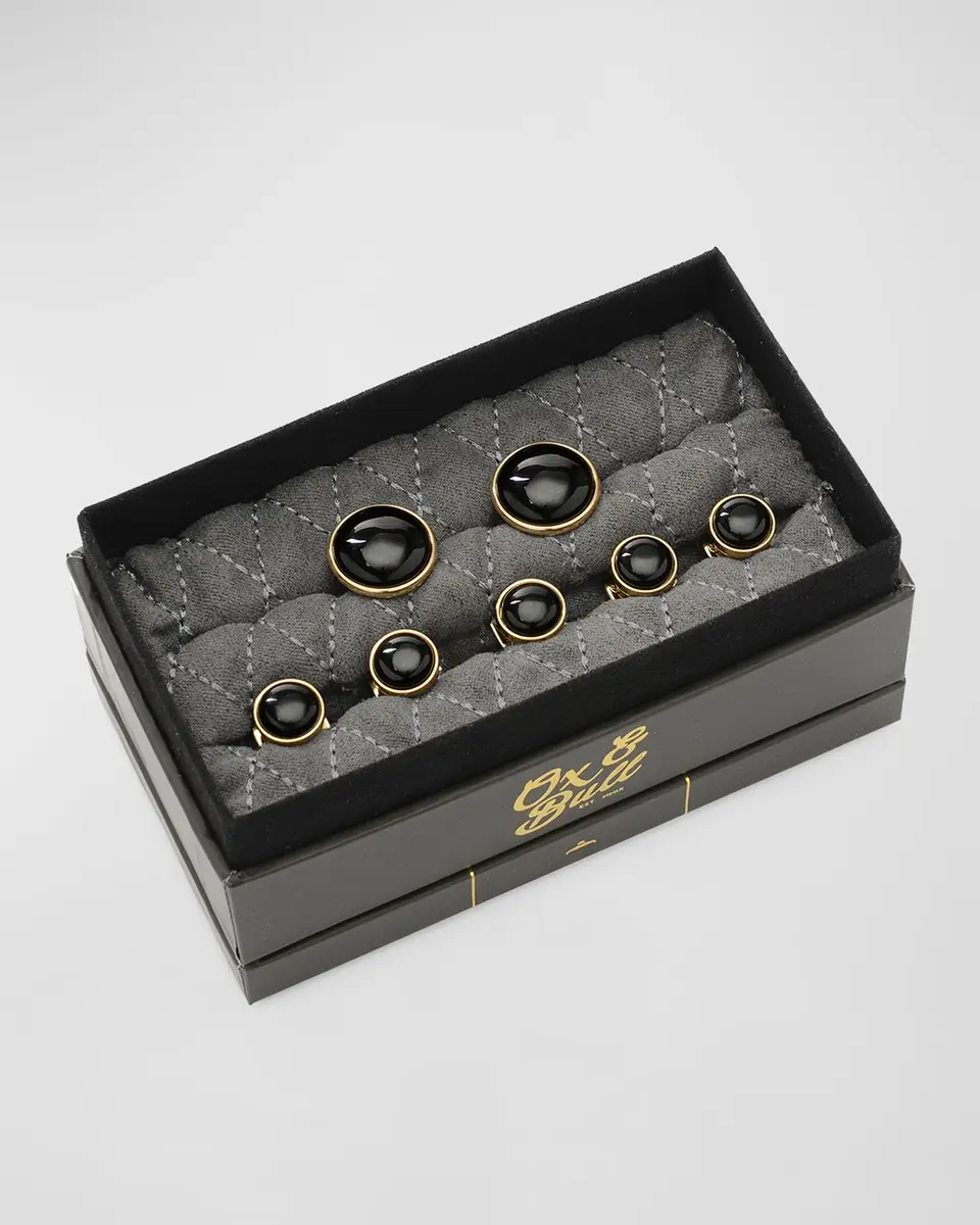 Cufflinks, Inc. Men's Black Onyx Cufflink 5-Stud Set | Thumbnail 4