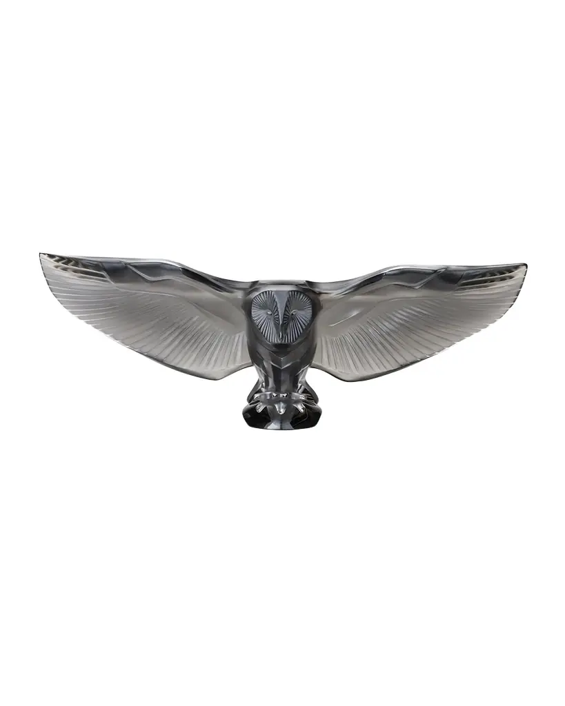 Lalique Barn Owl Sculpture, Bronze | Image 1 Lalique Barn Owl Sculpture, Bronze | Image 1