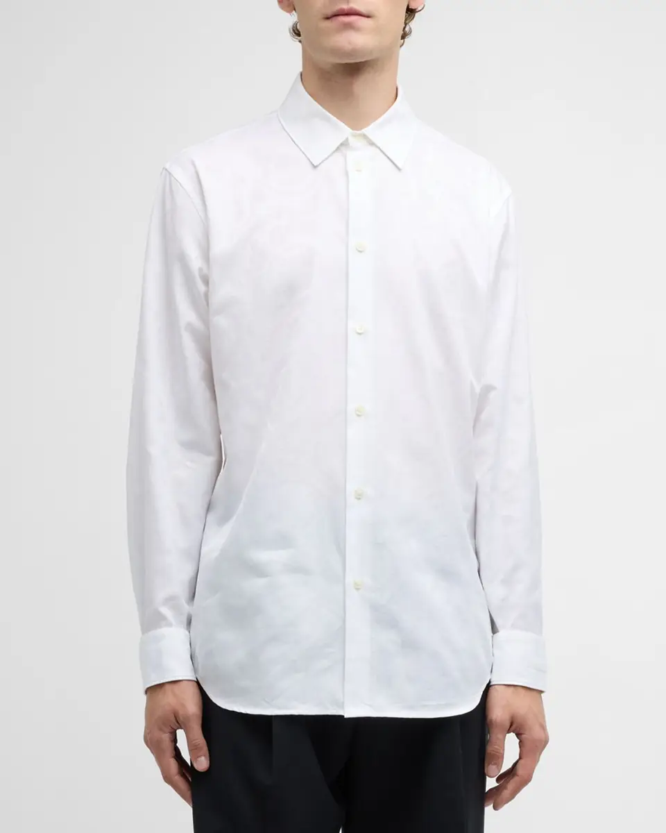 Versace Men's Barocco Jacquard Sport Shirt | Thumbnail 2