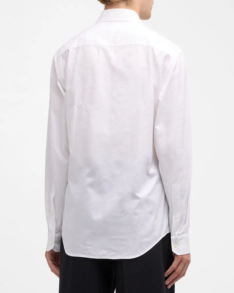 Versace Men's Barocco Jacquard Sport Shirt | Thumbnail 4