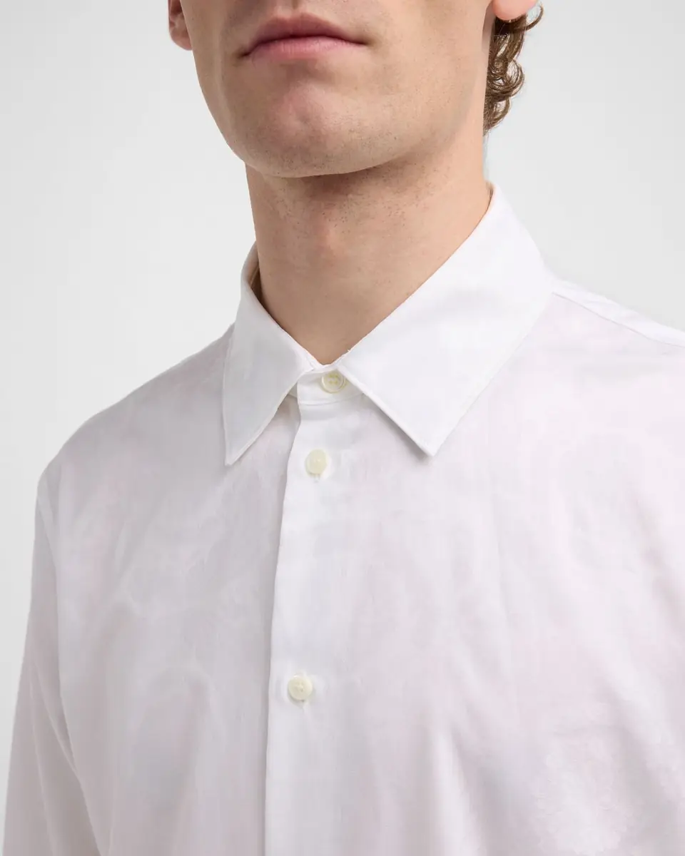 Versace Men's Barocco Jacquard Sport Shirt | Thumbnail 7
