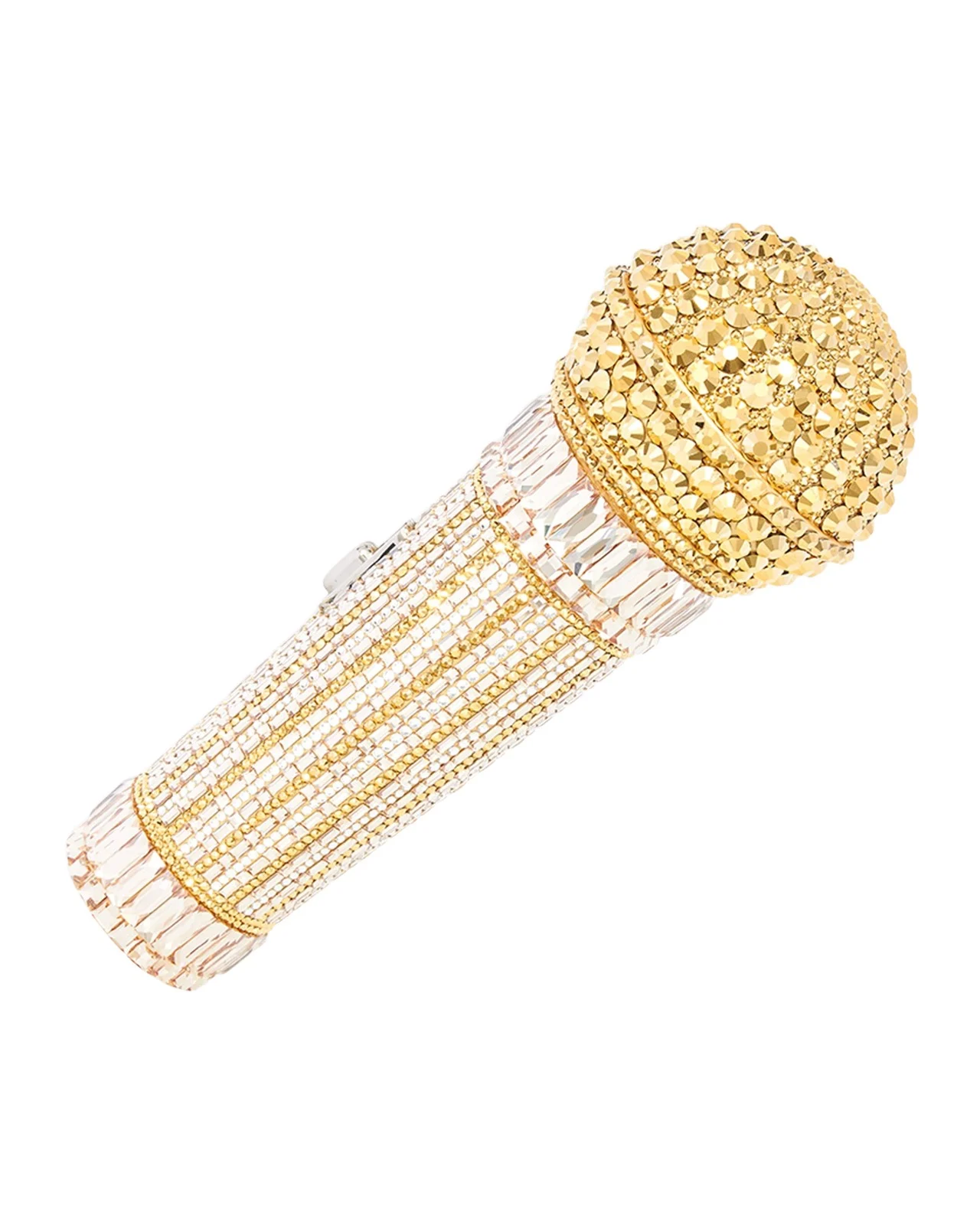 Judith Leiber Couture Diva Microphone Crystal Clutch Bag
