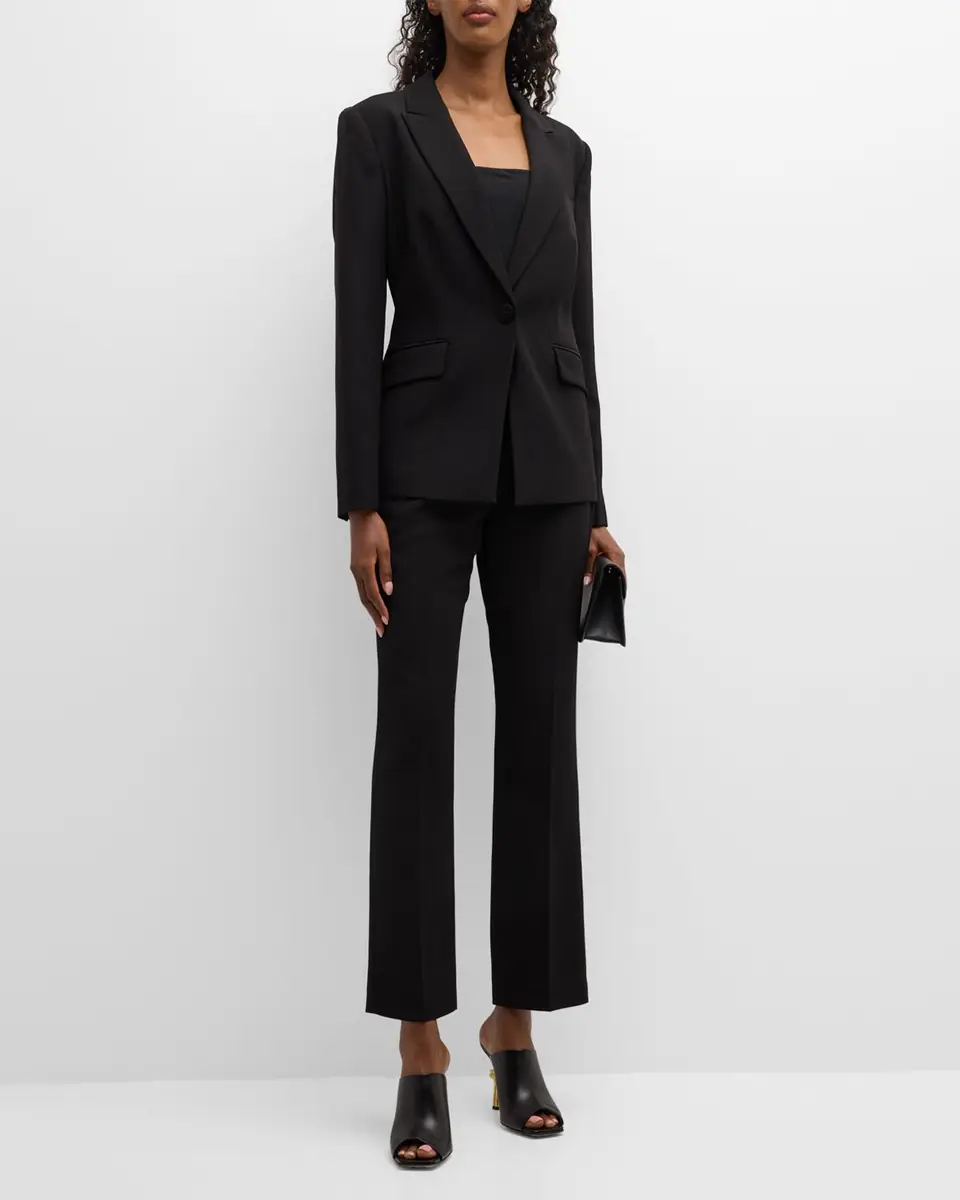 Elie Tahari The Sylvie Peak-Lapel Single-Button Blazer | Thumbnail 2