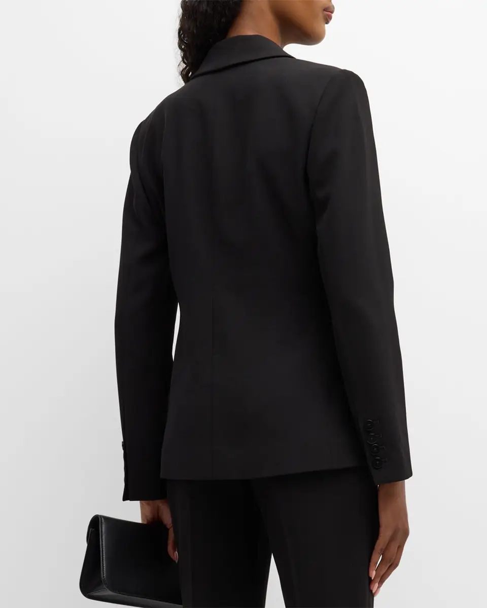 Elie Tahari The Sylvie Peak-Lapel Single-Button Blazer | Thumbnail 3