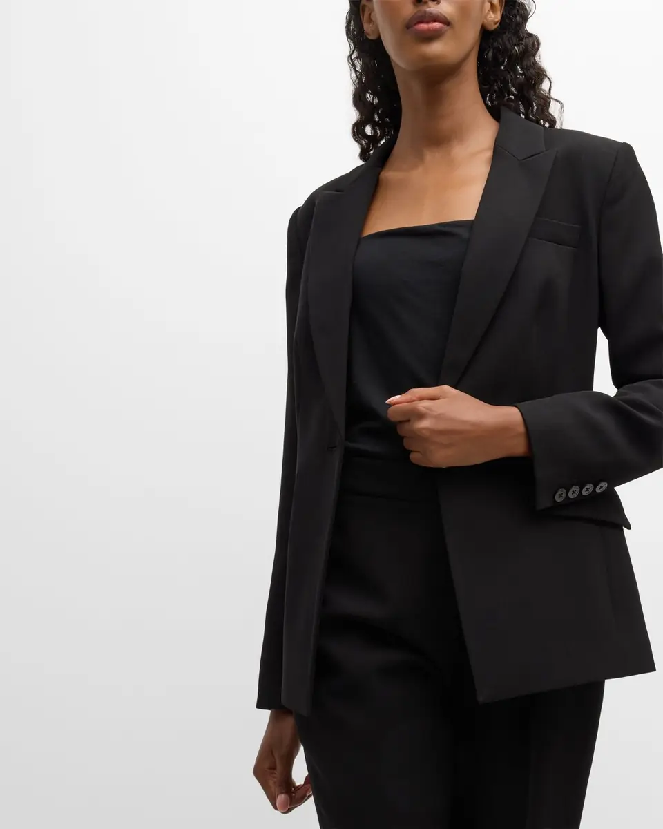 Elie Tahari The Sylvie Peak-Lapel Single-Button Blazer | Thumbnail 7