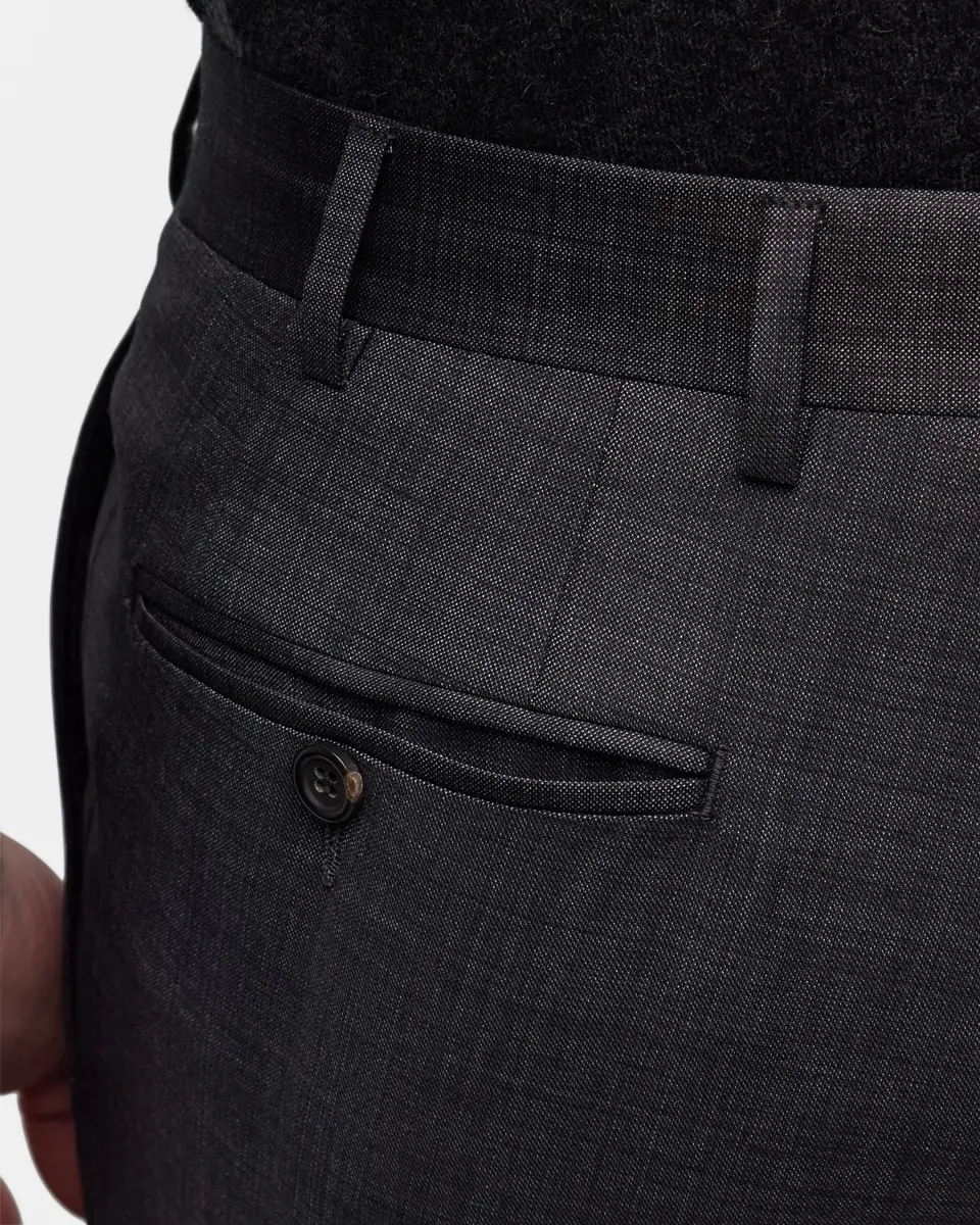 Canali Men's Black FF Trousers | Thumbnail 5 Canali Men's Black FF Trousers | Thumbnail 5