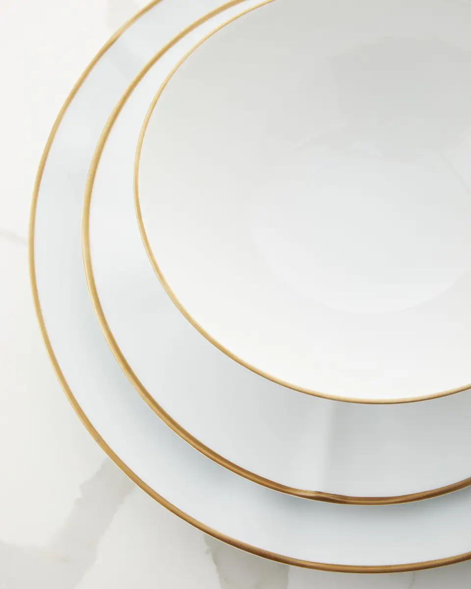 Neiman Marcus Gold Rim 12-Piece Dinnerware Set | Thumbnail 2 Neiman Marcus Gold Rim 12-Piece Dinnerware Set | Thumbnail 2