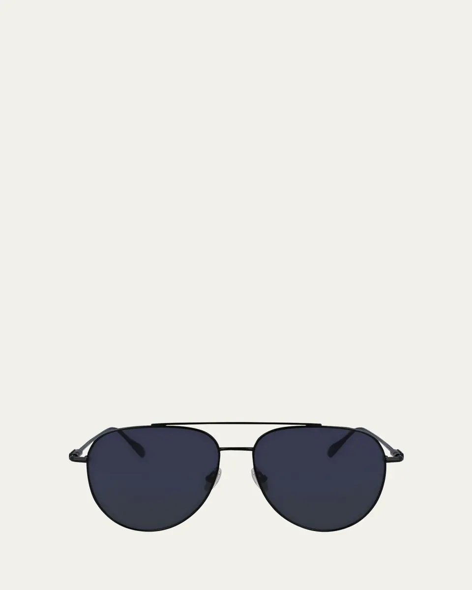 Ferragamo Men's Gancini Evolution Metal Aviator Sunglasses | Thumbnail 5 Ferragamo Men's Gancini Evolution Metal Aviator Sunglasses | Thumbnail 5