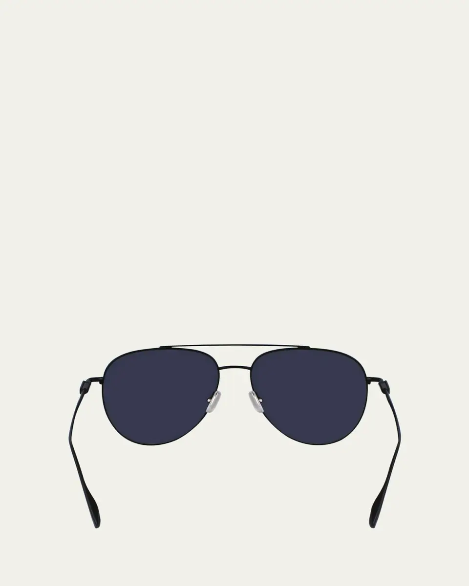 Ferragamo Men's Gancini Evolution Metal Aviator Sunglasses | Thumbnail 9 Ferragamo Men's Gancini Evolution Metal Aviator Sunglasses | Thumbnail 9
