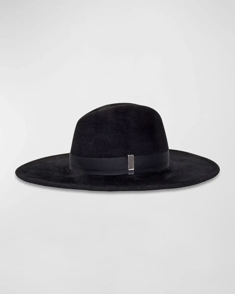 Gigi Burris Jeanne Black Felt Fedora | Thumbnail 2 Gigi Burris Jeanne Black Felt Fedora | Thumbnail 2
