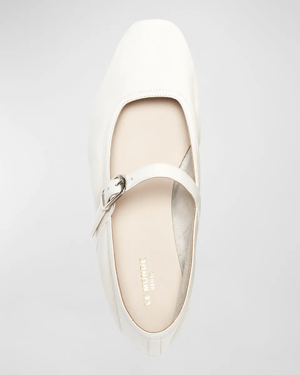 Le Monde Béryl Leather Mary Jane Ballerina Flats | Thumbnail 3 Le Monde Béryl Leather Mary Jane Ballerina Flats | Thumbnail 3