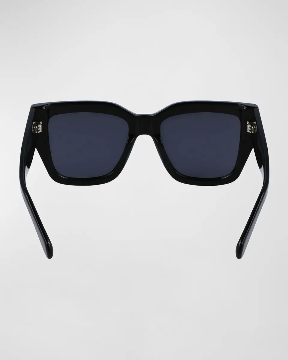 Ferragamo Logo Acetate Square Sunglasses | Thumbnail 4 Ferragamo Logo Acetate Square Sunglasses | Thumbnail 4