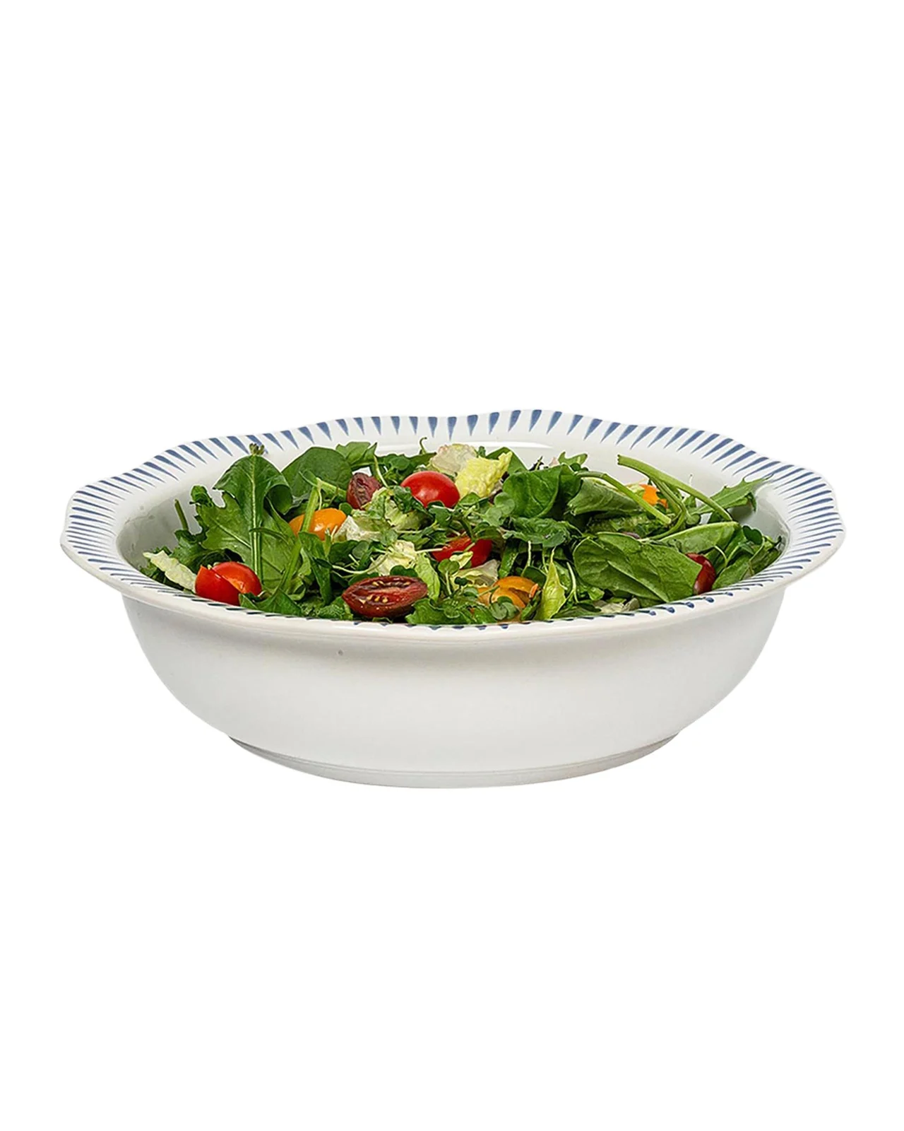 Juliska Sitio Stripe Delft Blue Serving Bowl