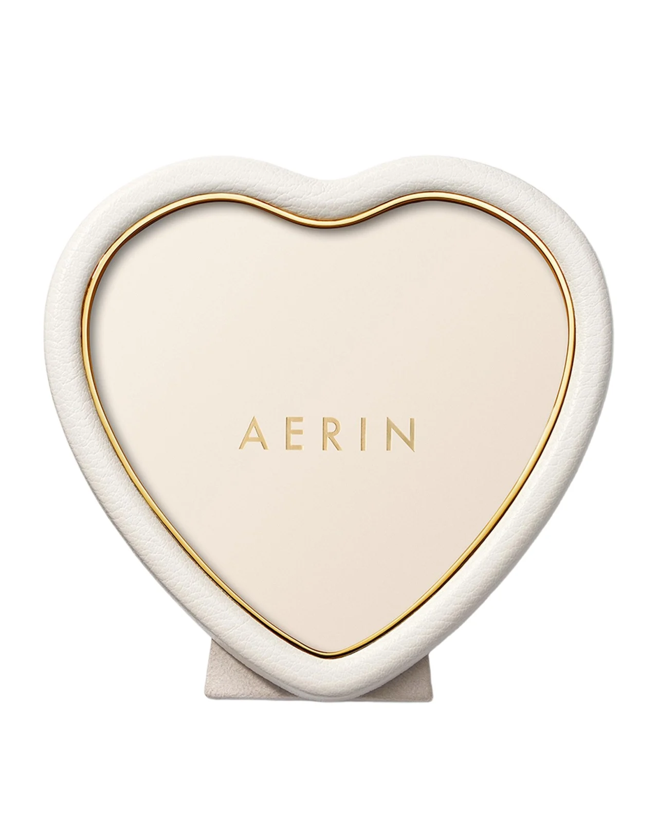 AERIN Piero Heart Faux Shagreen Photo Frame, 6"