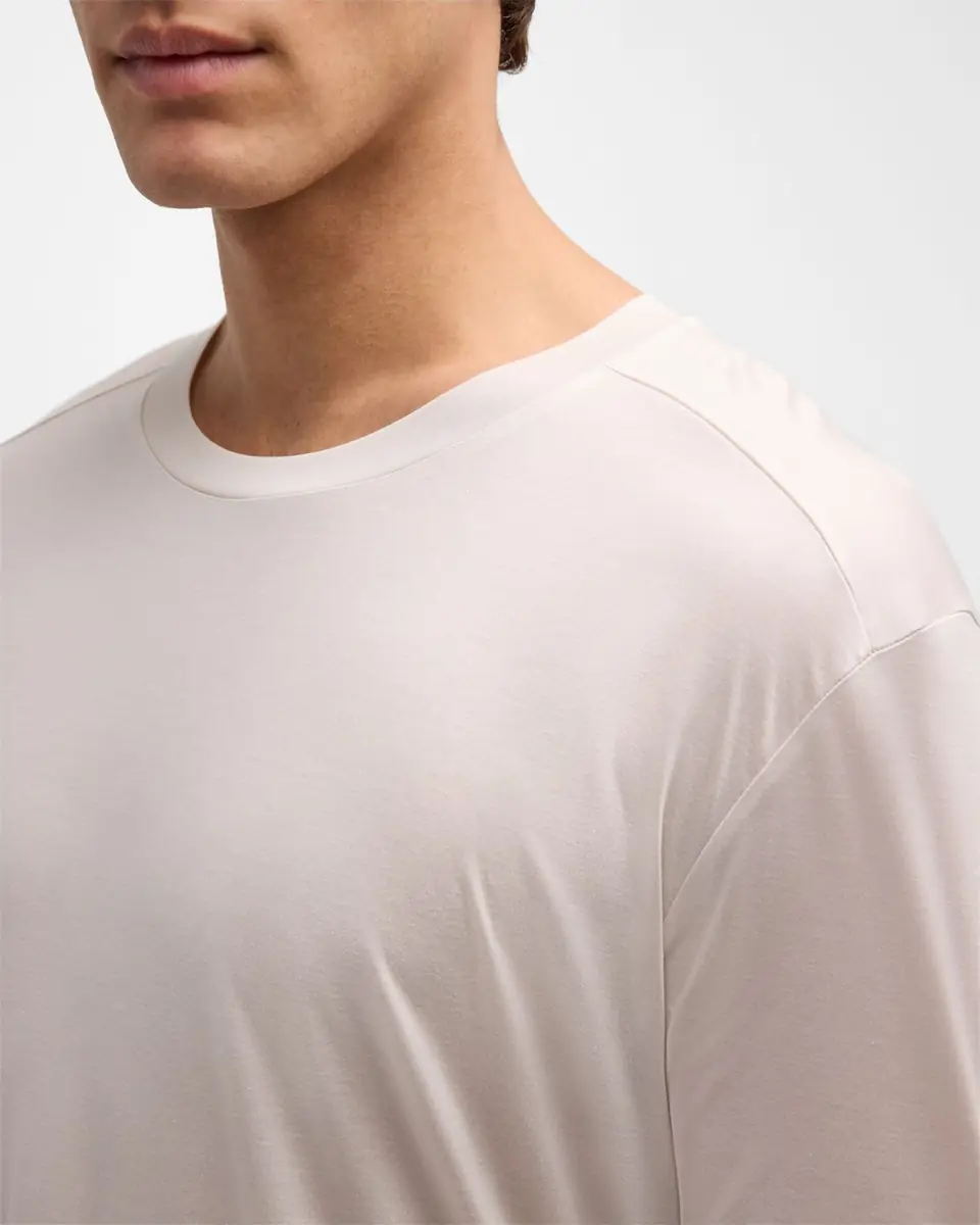 Zimmerli Men's Lyocell Short-Sleeve Crewneck T-Shirt | Thumbnail 7 Zimmerli Men's Lyocell Short-Sleeve Crewneck T-Shirt | Thumbnail 7