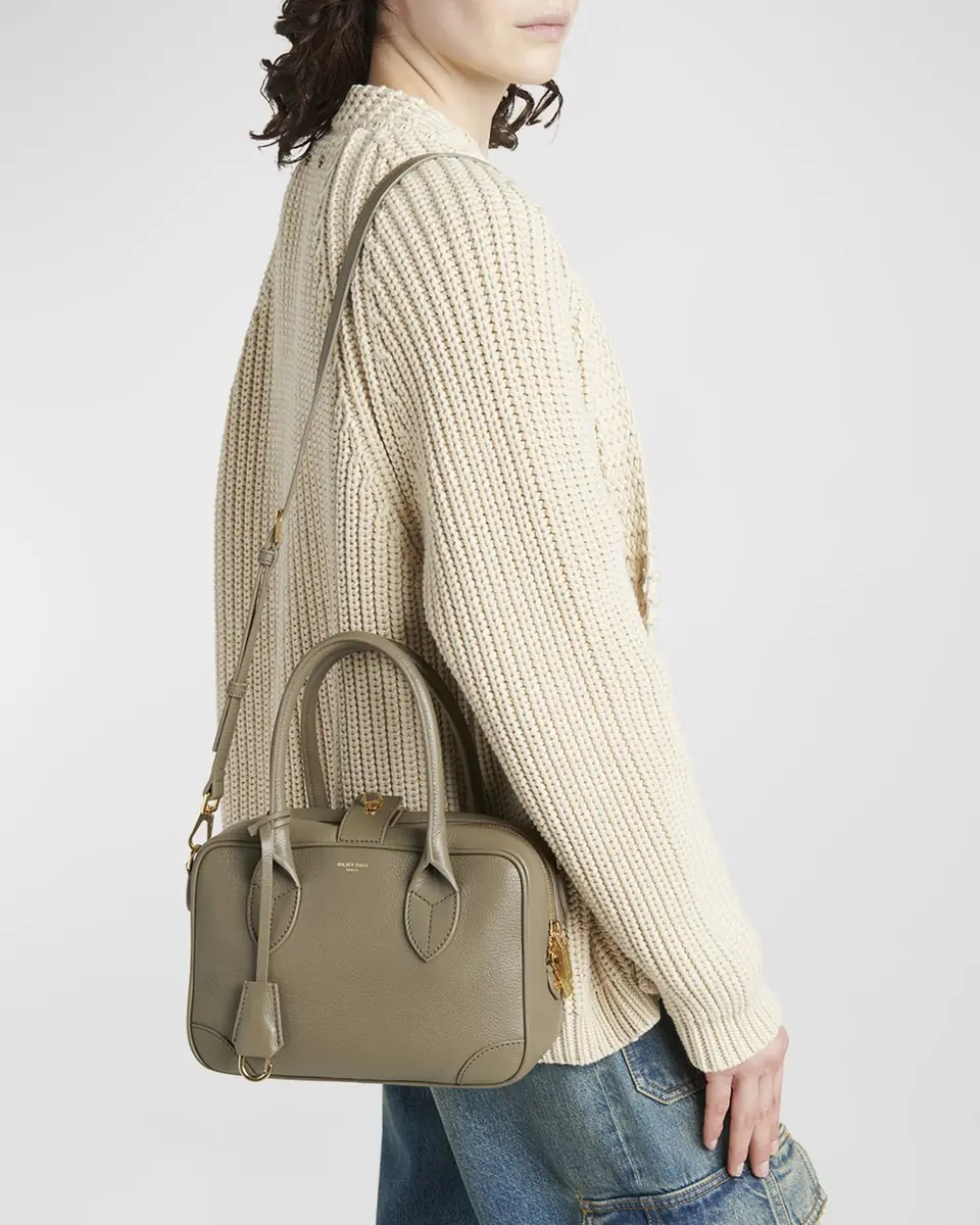 Golden Goose Vita Zip Goat Leather Top-Handle Bag | Thumbnail 16 Golden Goose Vita Zip Goat Leather Top-Handle Bag | Thumbnail 16
