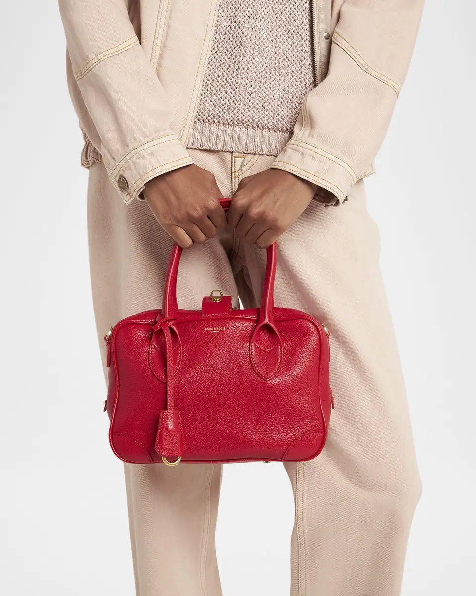 Golden Goose Vita Zip Goat Leather Top-Handle Bag | Thumbnail 21 Golden Goose Vita Zip Goat Leather Top-Handle Bag | Thumbnail 21