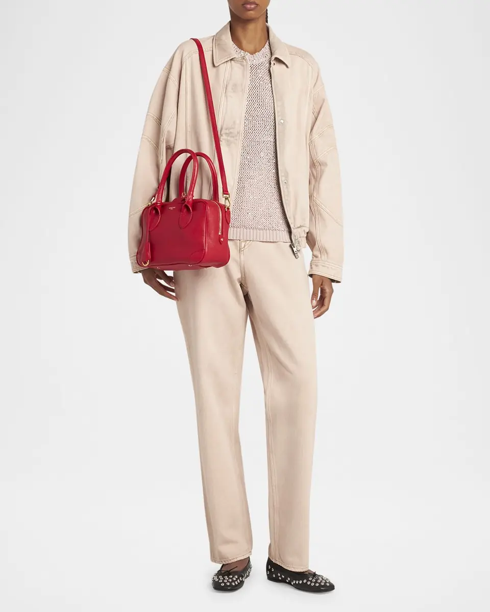 Golden Goose Vita Zip Goat Leather Top-Handle Bag | Thumbnail 24 Golden Goose Vita Zip Goat Leather Top-Handle Bag | Thumbnail 24