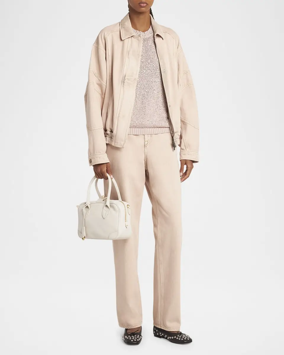 Golden Goose Vita Zip Goat Leather Top-Handle Bag | Thumbnail 5 Golden Goose Vita Zip Goat Leather Top-Handle Bag | Thumbnail 5