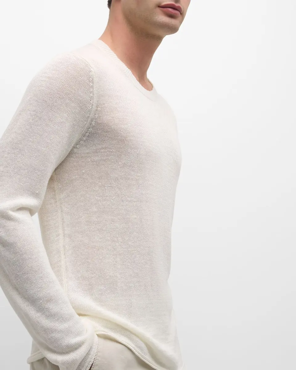 Onia Men's Kevin Linen Crewneck Sweater | Thumbnail 5 Onia Men's Kevin Linen Crewneck Sweater | Thumbnail 5