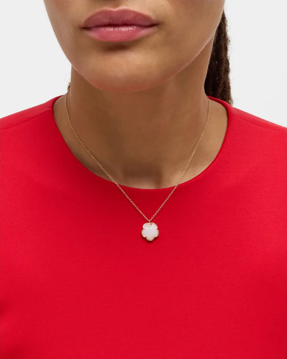 Pasquale Bruni Petit Joli 18K Rose Gold Pendant Necklace with Mother-of-Pearl and Diamonds | Image 1 Pasquale Bruni Petit Joli 18K Rose Gold Pendant Necklace with Mother-of-Pearl and Diamonds | Image 1