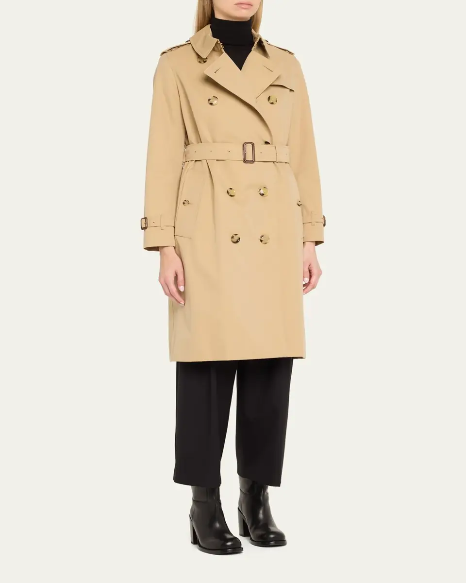 Burberry Kensington Organic Belted Double-Breasted Long Trench Coat | Thumbnail 9 Burberry Kensington Organic Belted Double-Breasted Long Trench Coat | Thumbnail 9