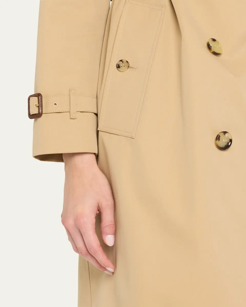 Burberry Kensington Organic Belted Double-Breasted Long Trench Coat | Thumbnail 10 Burberry Kensington Organic Belted Double-Breasted Long Trench Coat | Thumbnail 10