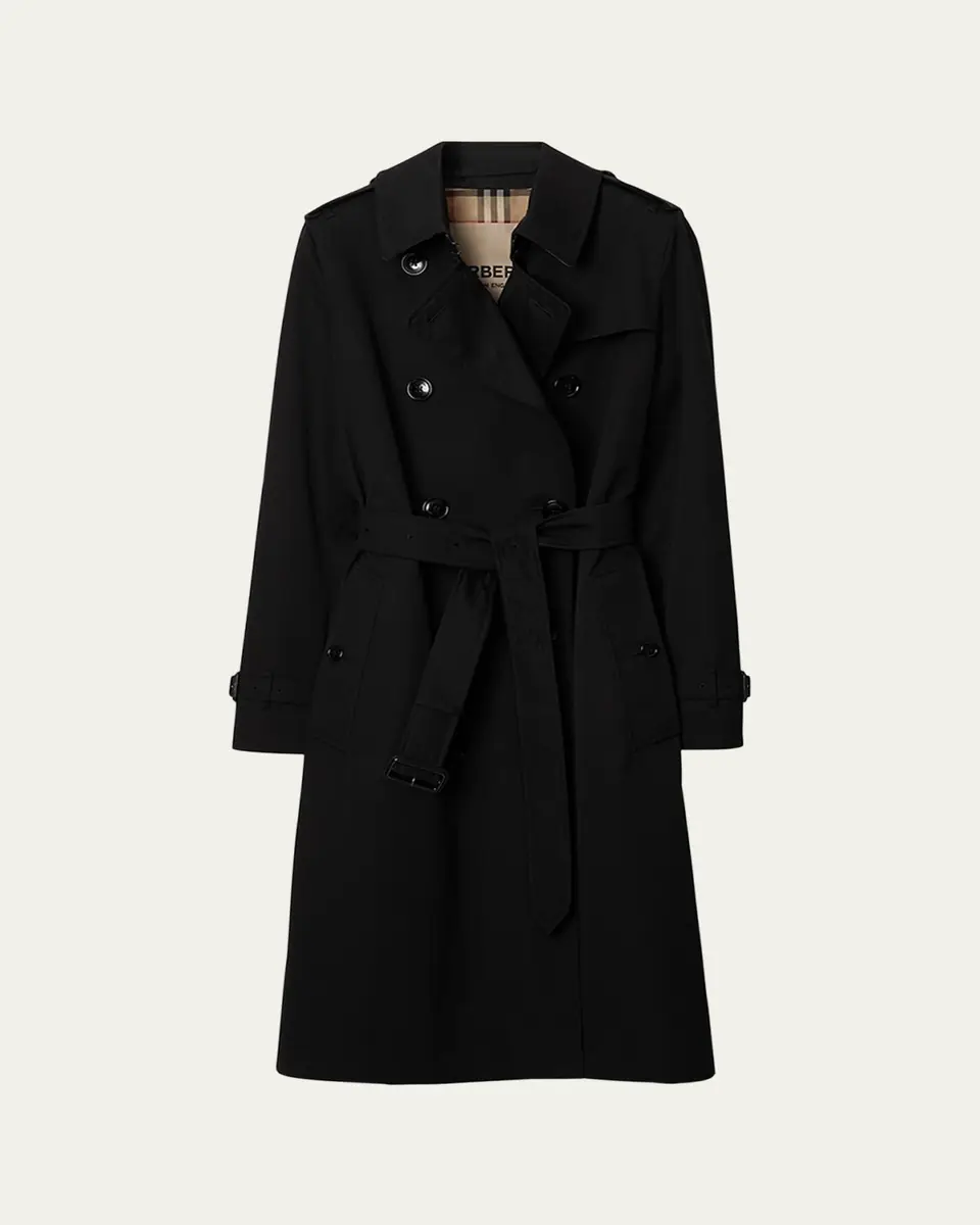 Burberry Kensington Organic Belted Double-Breasted Trench Coat | Thumbnail 4 Burberry Kensington Organic Belted Double-Breasted Trench Coat | Thumbnail 4