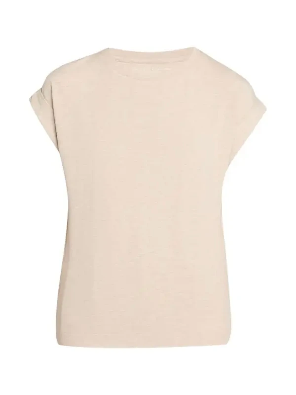 French Terry Rolled-Cuff Short-Sleeve Crewneck Tee French Terry Rolled-Cuff Short-Sleeve Crewneck Tee