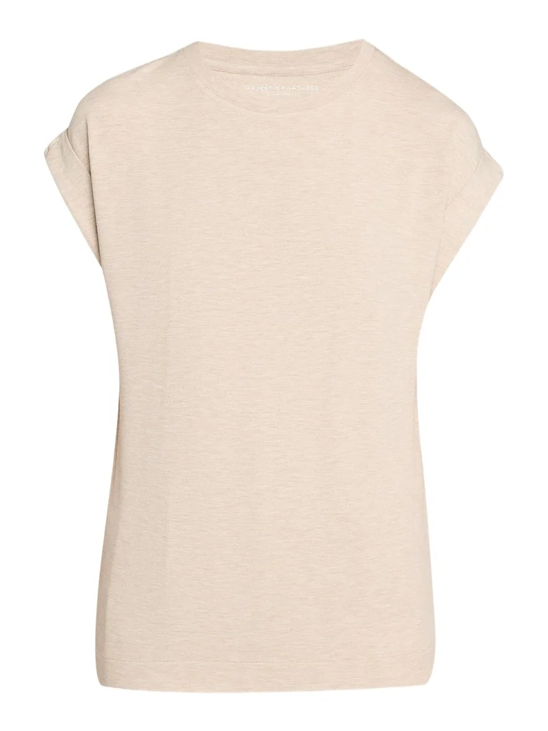 MAJESTIC FILATURES French Terry Rolled-Cuff Short-Sleeve Crewneck Tee