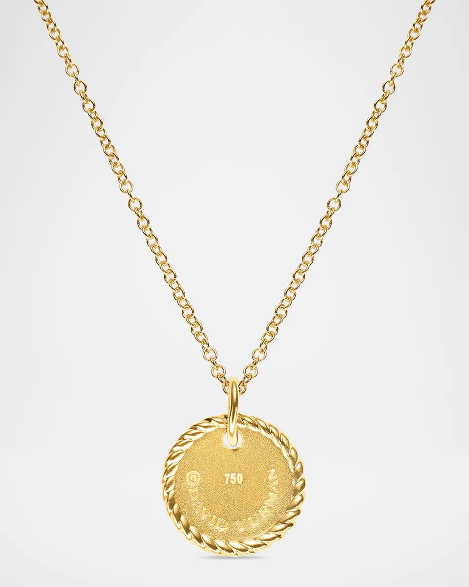 David Yurman Cable Collectibles Initial Pendant Necklace with Diamonds in 18K Gold | Thumbnail 5 David Yurman Cable Collectibles Initial Pendant Necklace with Diamonds in 18K Gold | Thumbnail 5