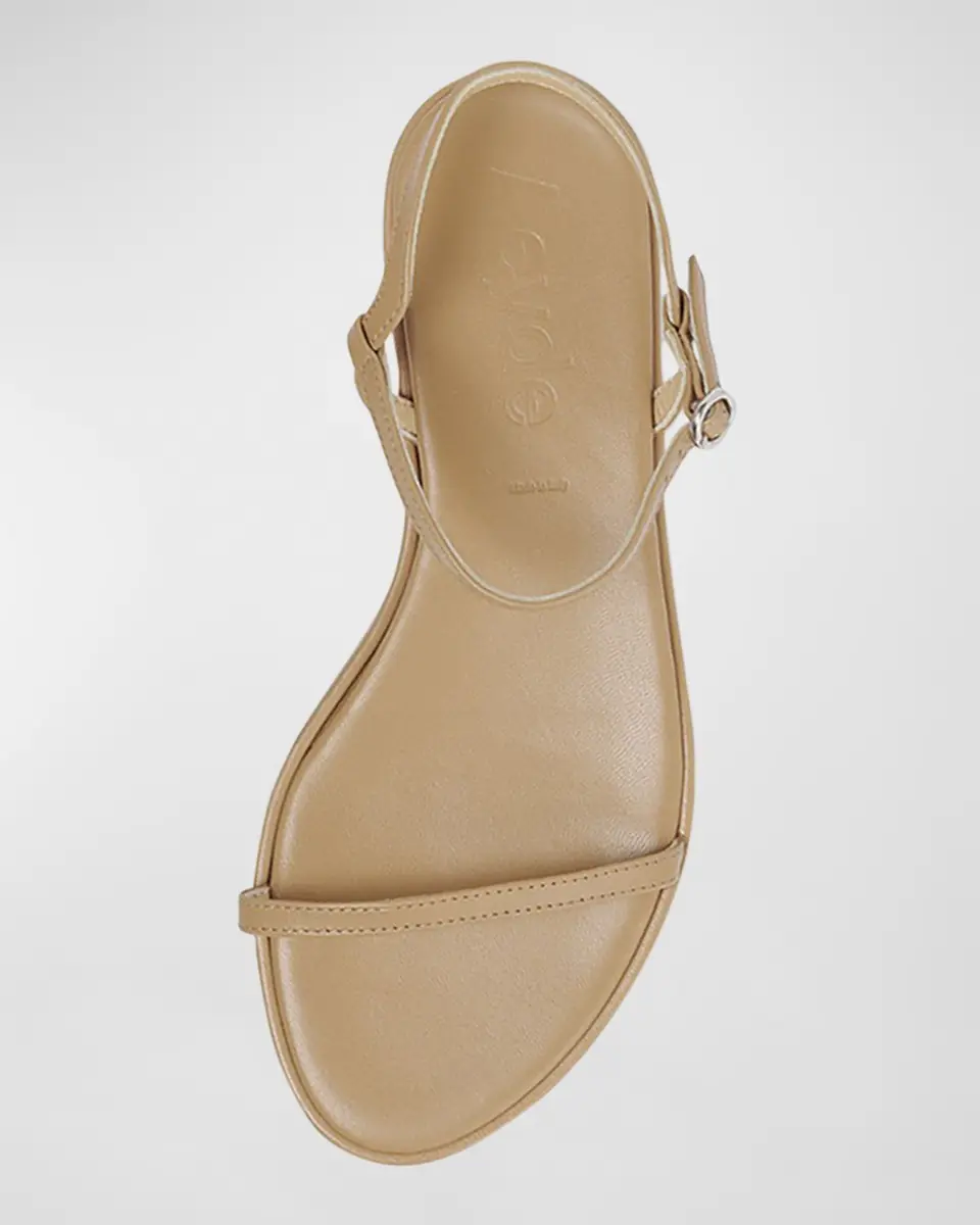 Aeyde Nettie Nude Leather Ankle-Strap Sandals | Thumbnail 4