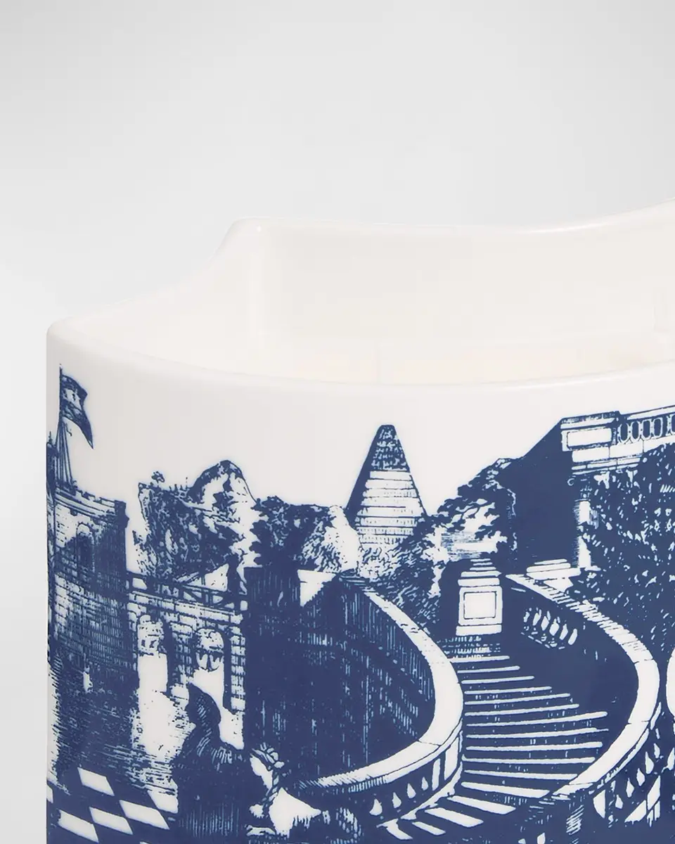 FORNASETTI Scented Nesting Size Candle Blue & White/ Giardino Settecentesco | Thumbnail 2 FORNASETTI Scented Nesting Size Candle Blue & White/ Giardino Settecentesco | Thumbnail 2