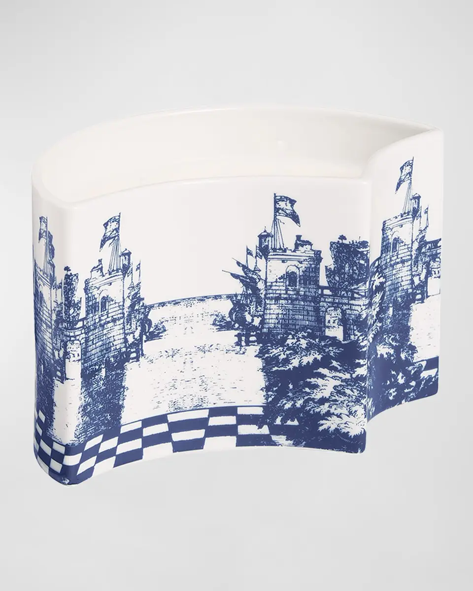 FORNASETTI Scented Nesting Size Candle Blue & White/ Giardino Settecentesco | Thumbnail 3 FORNASETTI Scented Nesting Size Candle Blue & White/ Giardino Settecentesco | Thumbnail 3