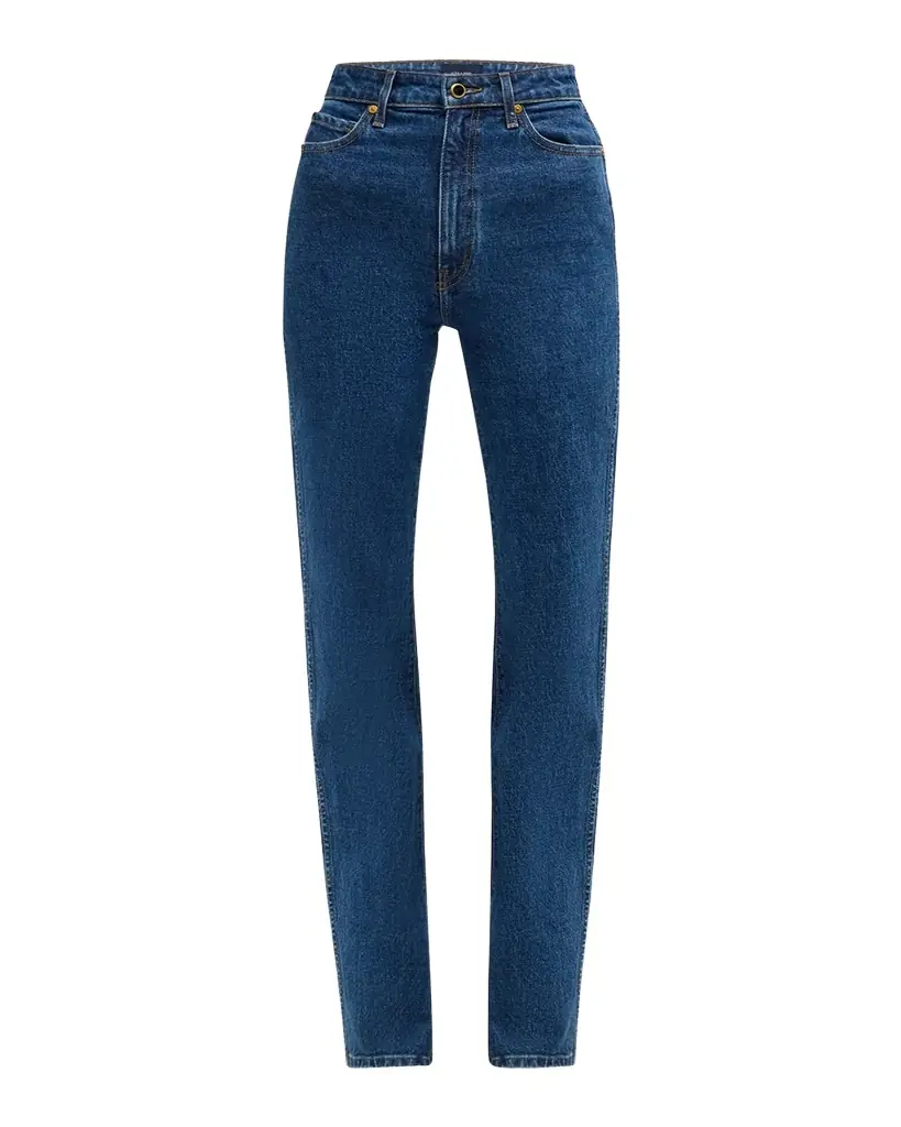 Khaite Danielle High-Rise Straight-Leg Jeans | Image 1 Khaite Danielle High-Rise Straight-Leg Jeans | Image 1