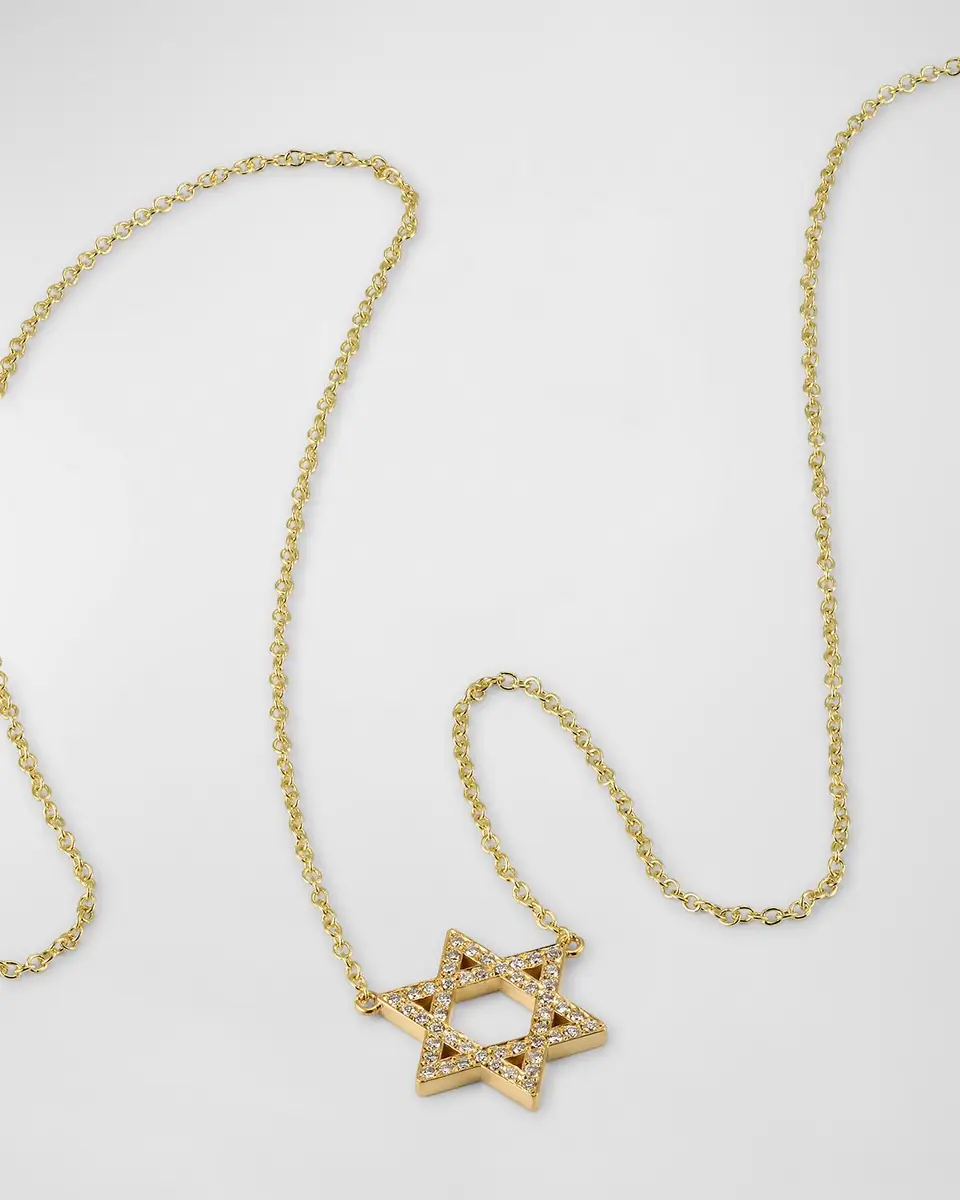 Jennifer Meyer Diamond Star of David Necklace | Thumbnail 3 Jennifer Meyer Diamond Star of David Necklace | Thumbnail 3