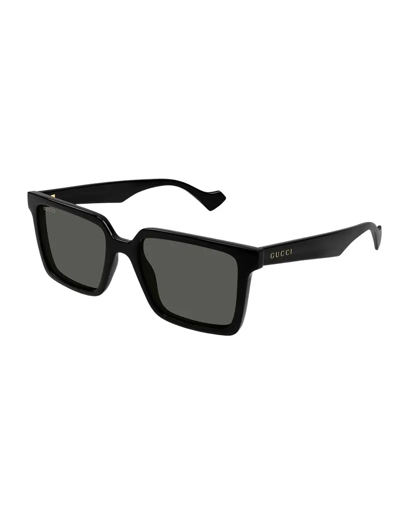 Gucci Men's Acetate Rectangle Sunglasses | Image 1 Gucci Men's Acetate Rectangle Sunglasses | Image 1