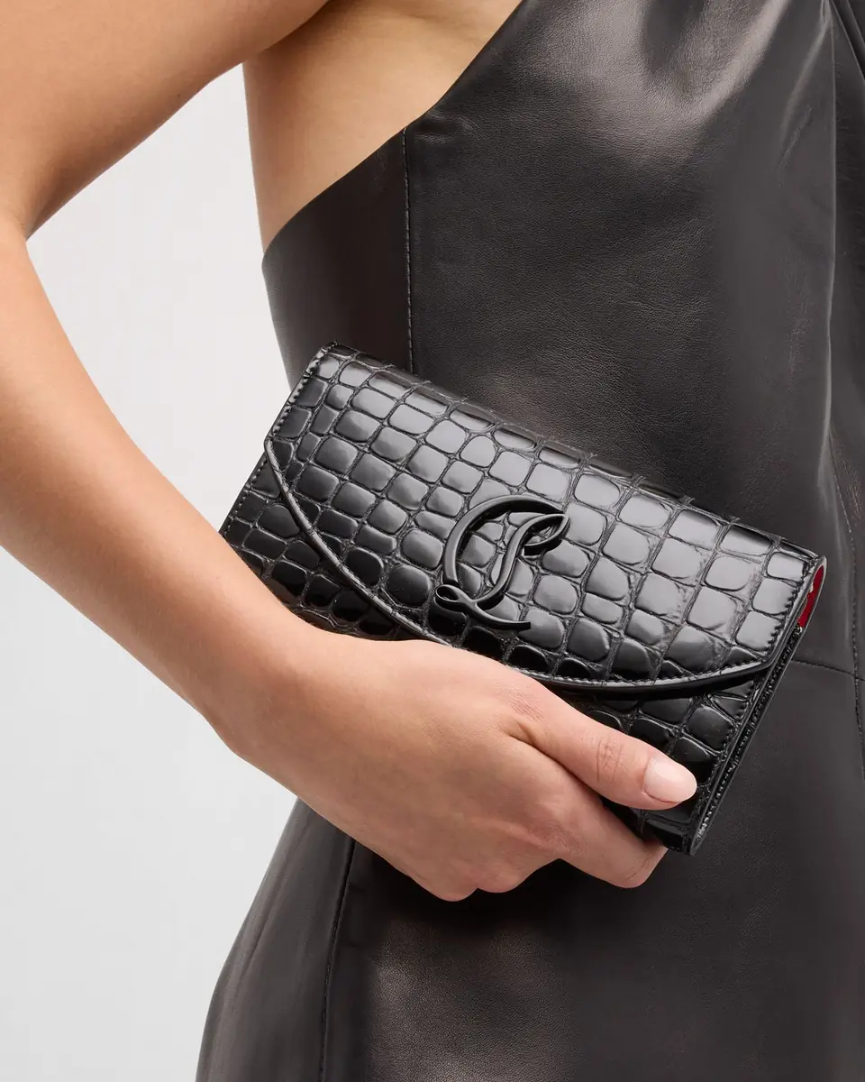Christian Louboutin Loubi54 Wallet on Chain in Alligator Embossed Leather | Thumbnail 4 Christian Louboutin Loubi54 Wallet on Chain in Alligator Embossed Leather | Thumbnail 4