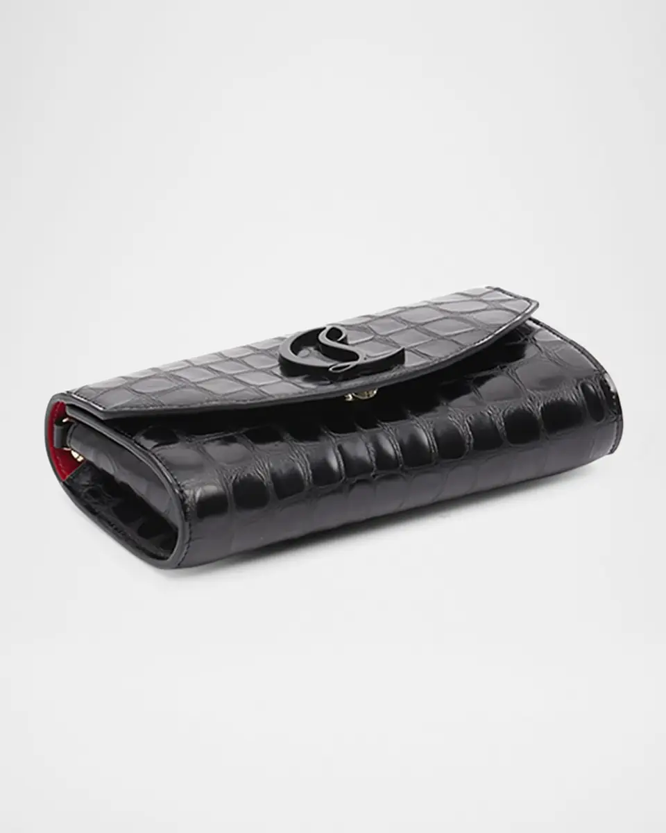 Christian Louboutin Loubi54 Wallet on Chain in Alligator Embossed Leather | Thumbnail 7 Christian Louboutin Loubi54 Wallet on Chain in Alligator Embossed Leather | Thumbnail 7
